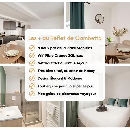 Le Reflet De Gambetta - Place Stanislas - 2 Pers - Centre Apartment Nancy