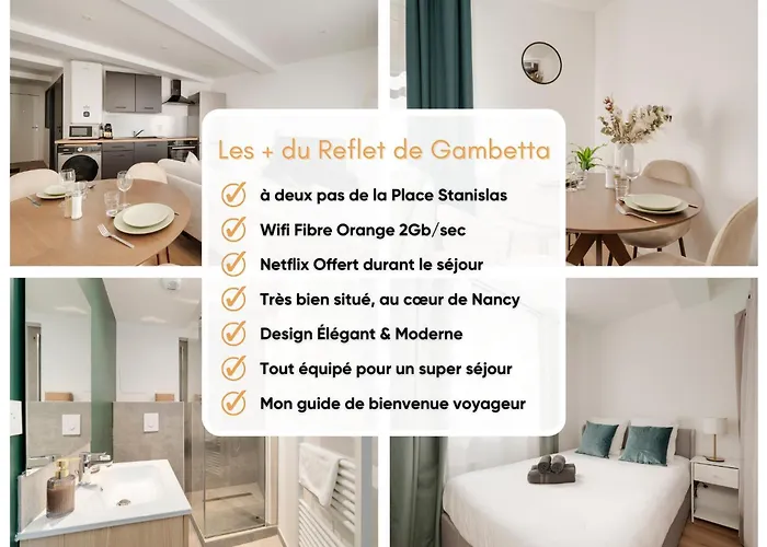Le Reflet De Gambetta - Place Stanislas - 2 Pers - Centre Appartamento Nancy